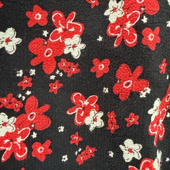 ZARA BLACK FLORAL MAXI DRESS LONG SLEEVE BOHO MIDI MAXI SIZE S - Picture 5 of 9